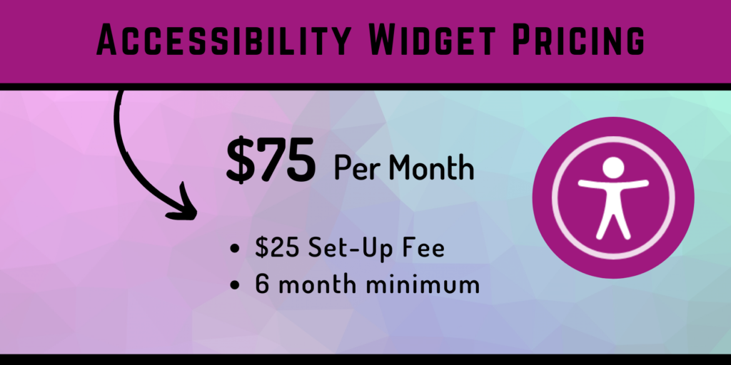accessibility widget pricing